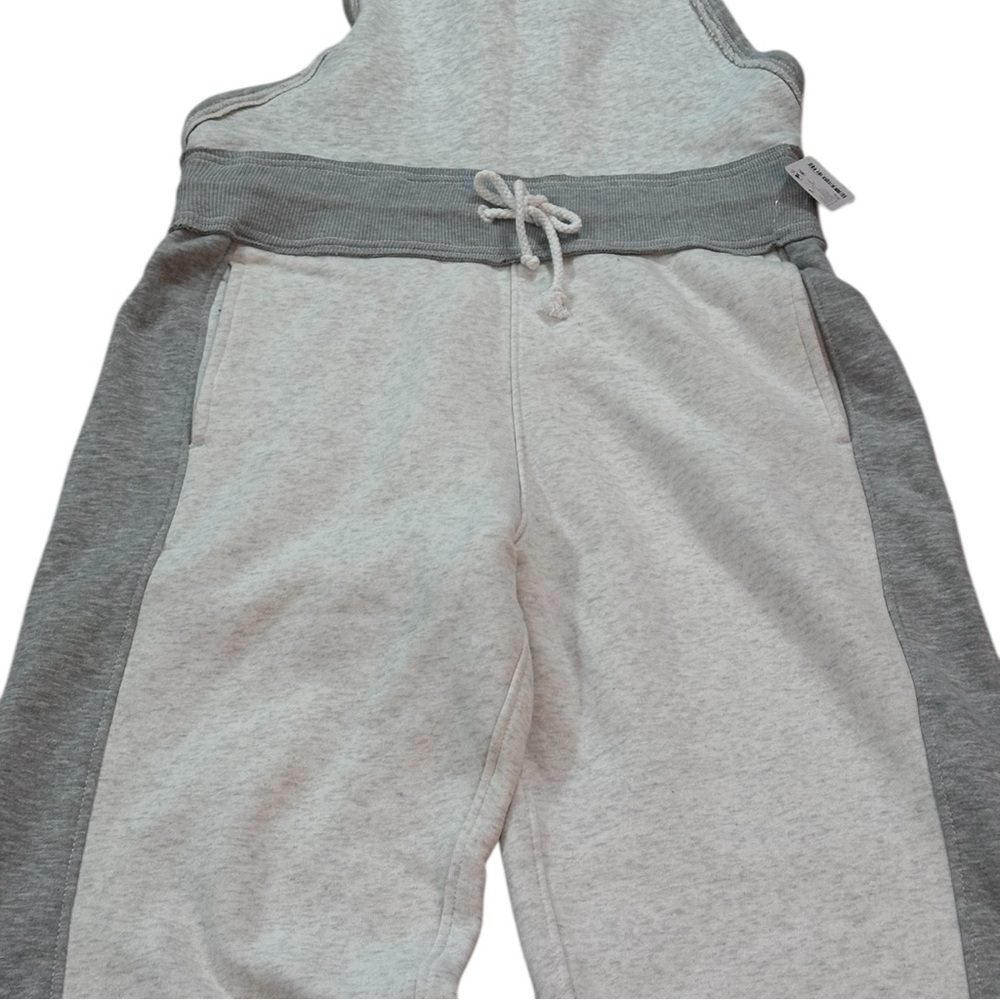 FP Movement by Free People Making It Sweatpants Bib Overalls Grey Combo Size XS - Picture 3 of 8